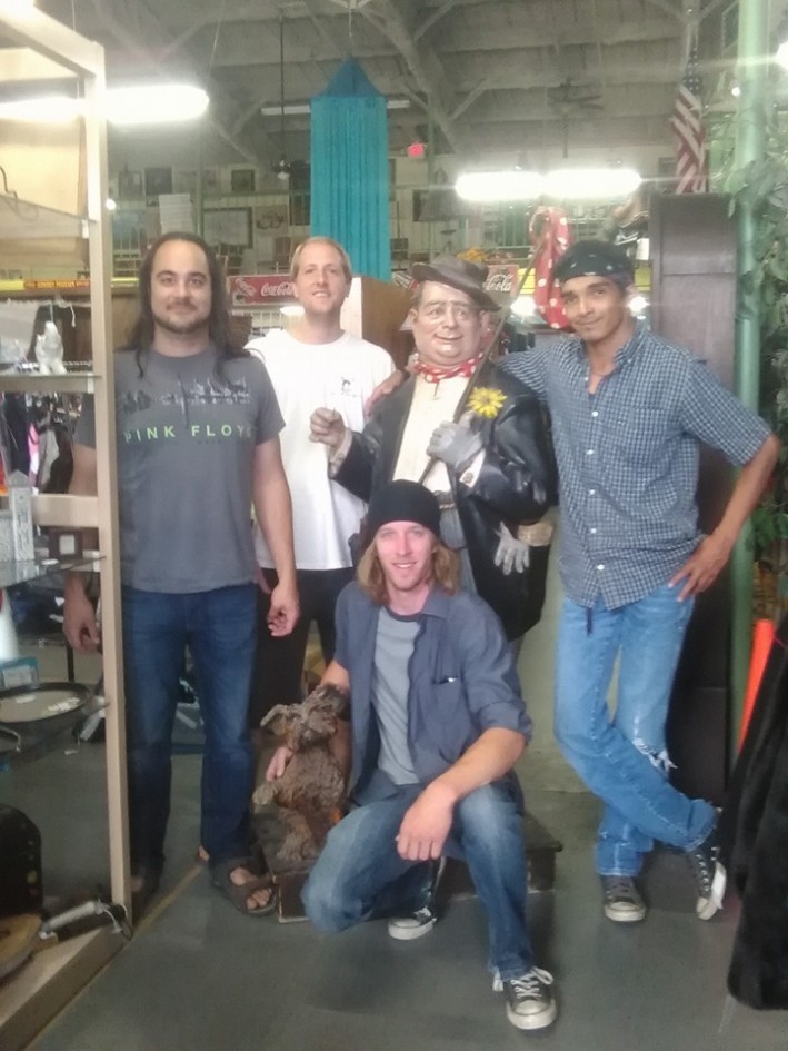 with the band and george