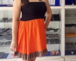 POSE IN MY ORANGE DRESS