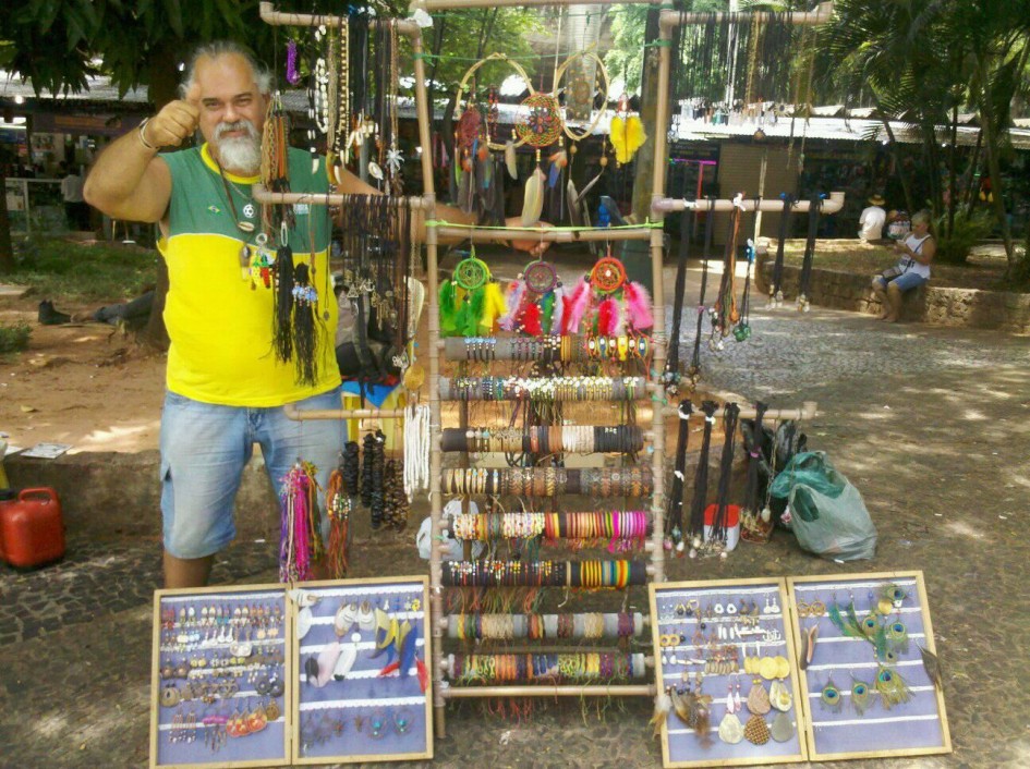 AT THE TOWN SQUARE SELLING MY ART