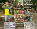 AT THE TOWN SQUARE SELLING MY ART